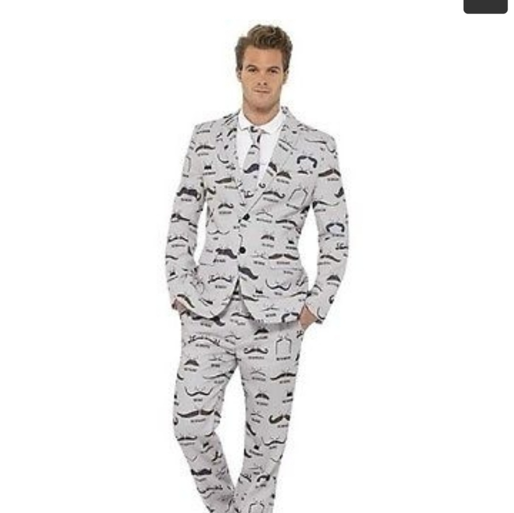 Men's Mustache Suit